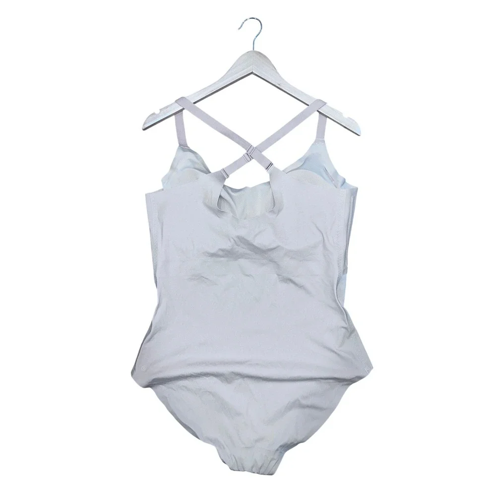 Honeylove Crossover Bodysuit Tan Sand Shapewear 1X LWBS0101 Adjustable Straps